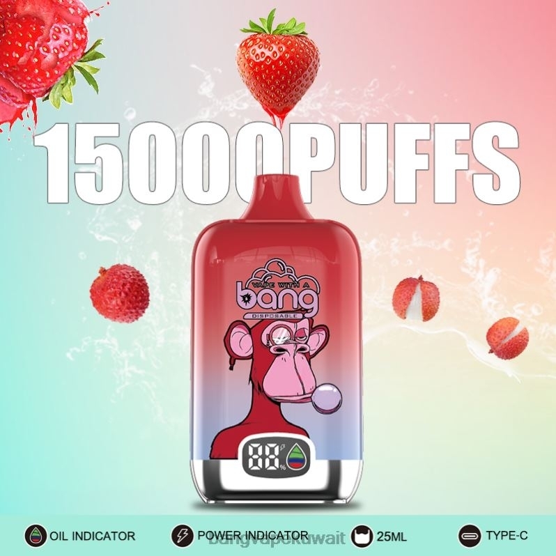 Bang Vape Kuwait - Bang Vape Digital Smart Screen 15000 بخة 25 مل يمكن التخلص منه L0B4L11