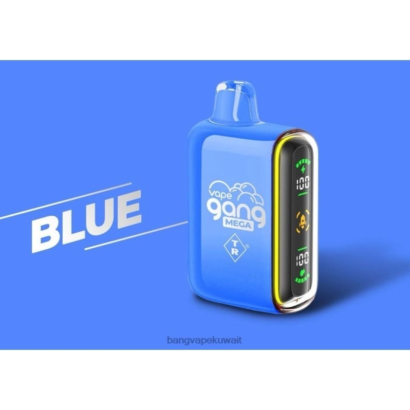 Bang Vape Kuwait - Vape Gang MEGA 20.000 نفخة من السجائر الإلكترونية (علبة بها 5 عبوات) أزرق L0B4L52