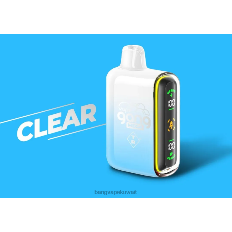 Bang Vape Puffs - Vape Gang MEGA 20.000 نفخة من السجائر الإلكترونية (علبة بها 5 عبوات) واضح L0B4L56