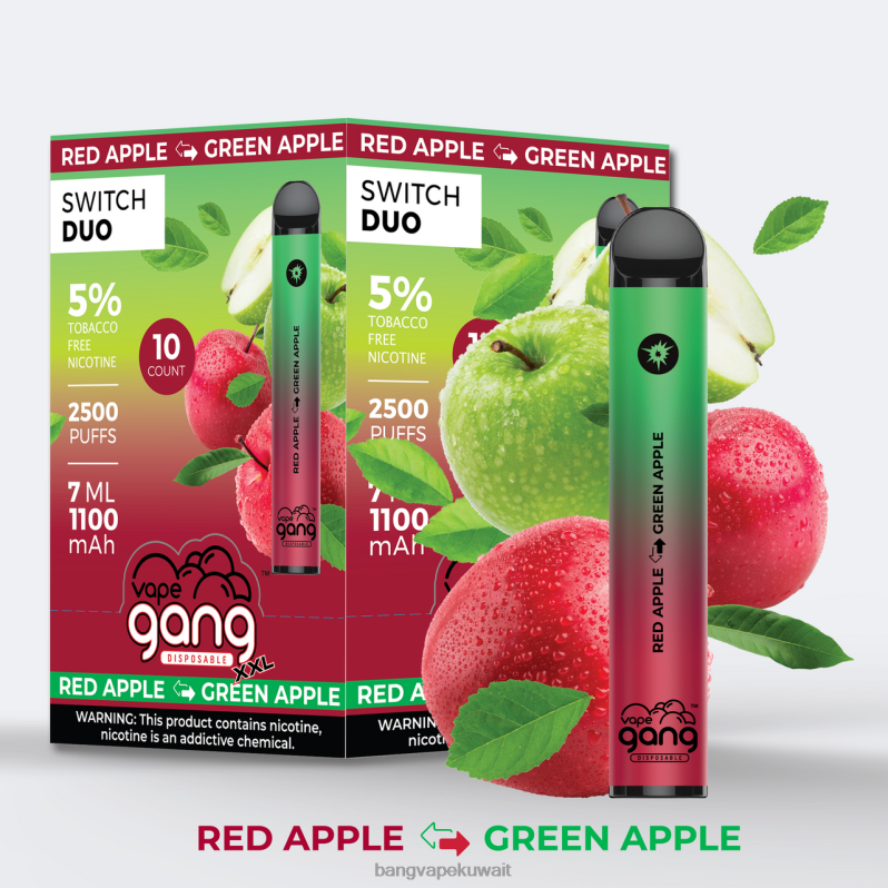 Vape Gang Shop - Vape Gang Switch Duo 2 نكهات (صندوق 10) عنب الصبار - توت الصبار L0B4L39